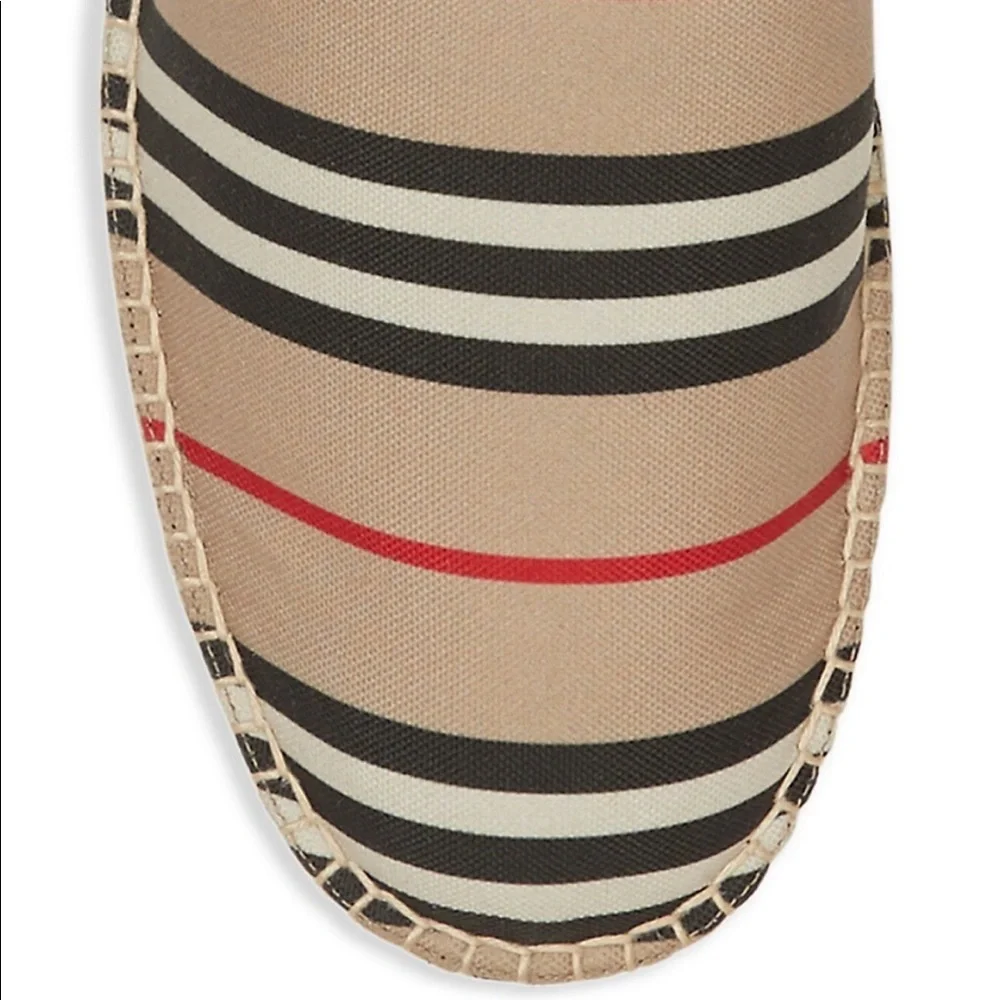 Burberry Icon Stripe Espadrilles flats sandals shoes 8 - Picture 3 of 5